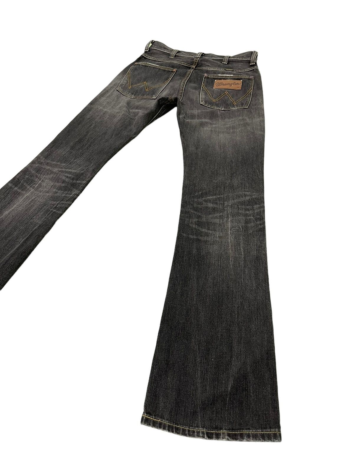 Japanese Brand Flare Jeans Wrangler Japan Distress Faded Boot Cut 6🟦1 Size US 29 - 12 Thumbnail