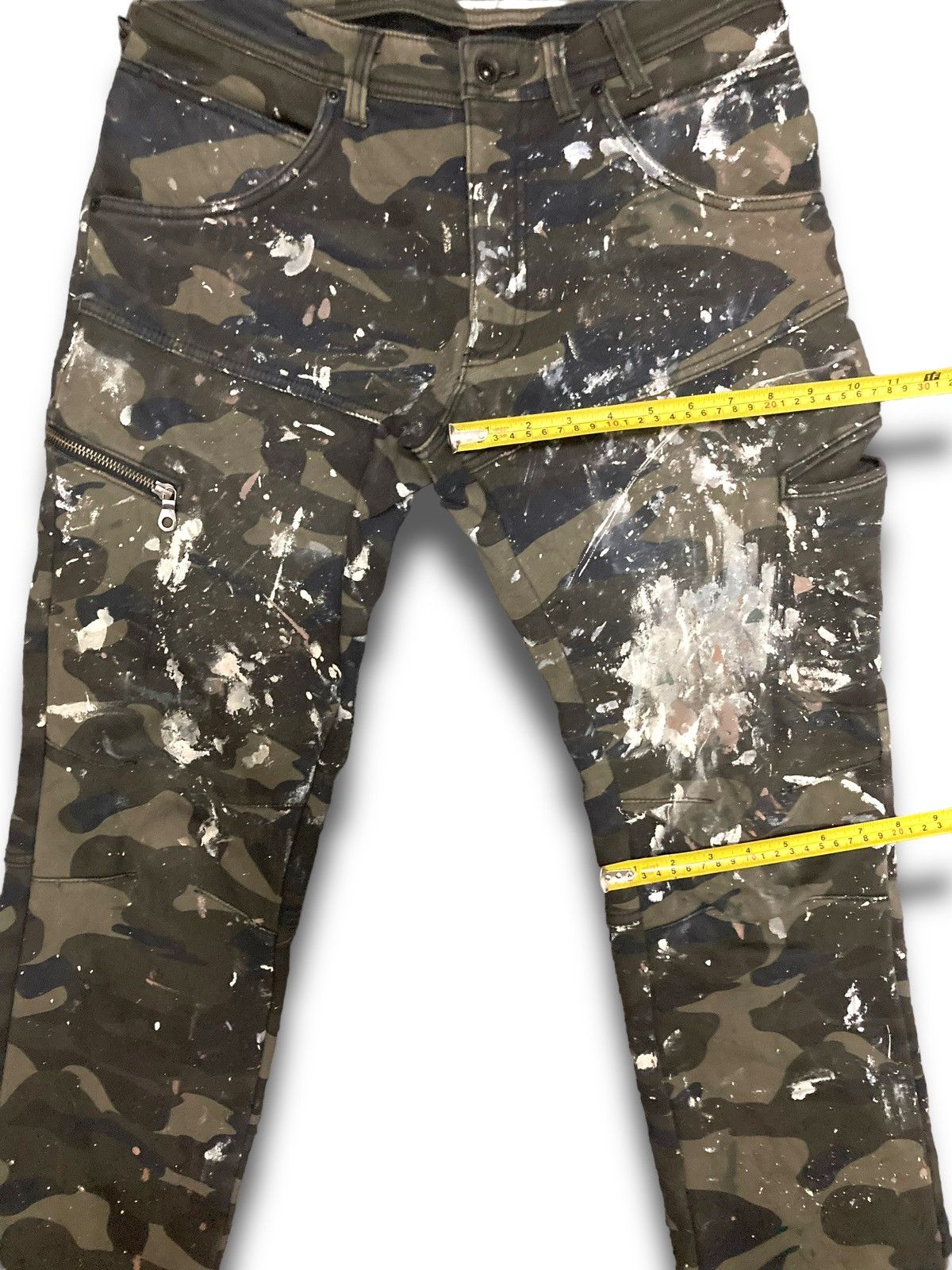 Japanese Brand Vintage Heavy Art Trashed Paint Cargo Size US 30 / EU 46 - 17 Thumbnail