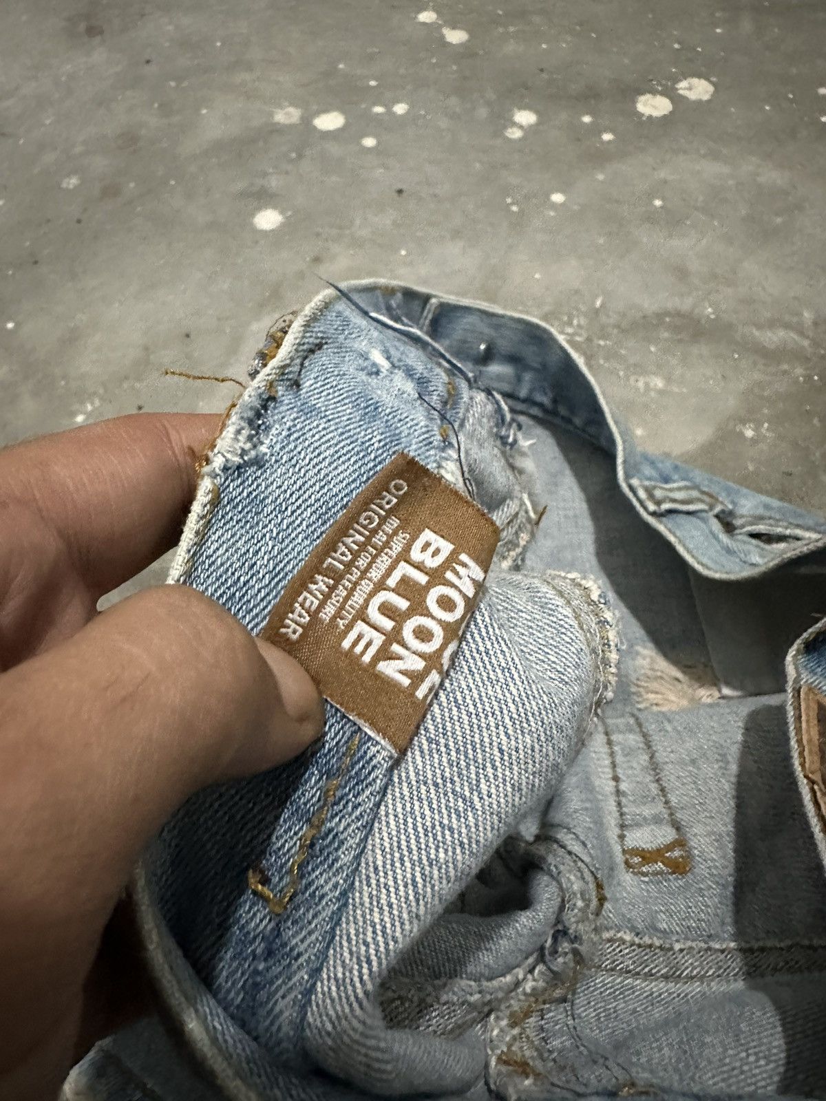 Japanese Brand × Vintage Y2k Blue Moon Blue Japan Distressed Cargo Mini Skirt Size 30" / US 8 / IT 44 - 11 Thumbnail