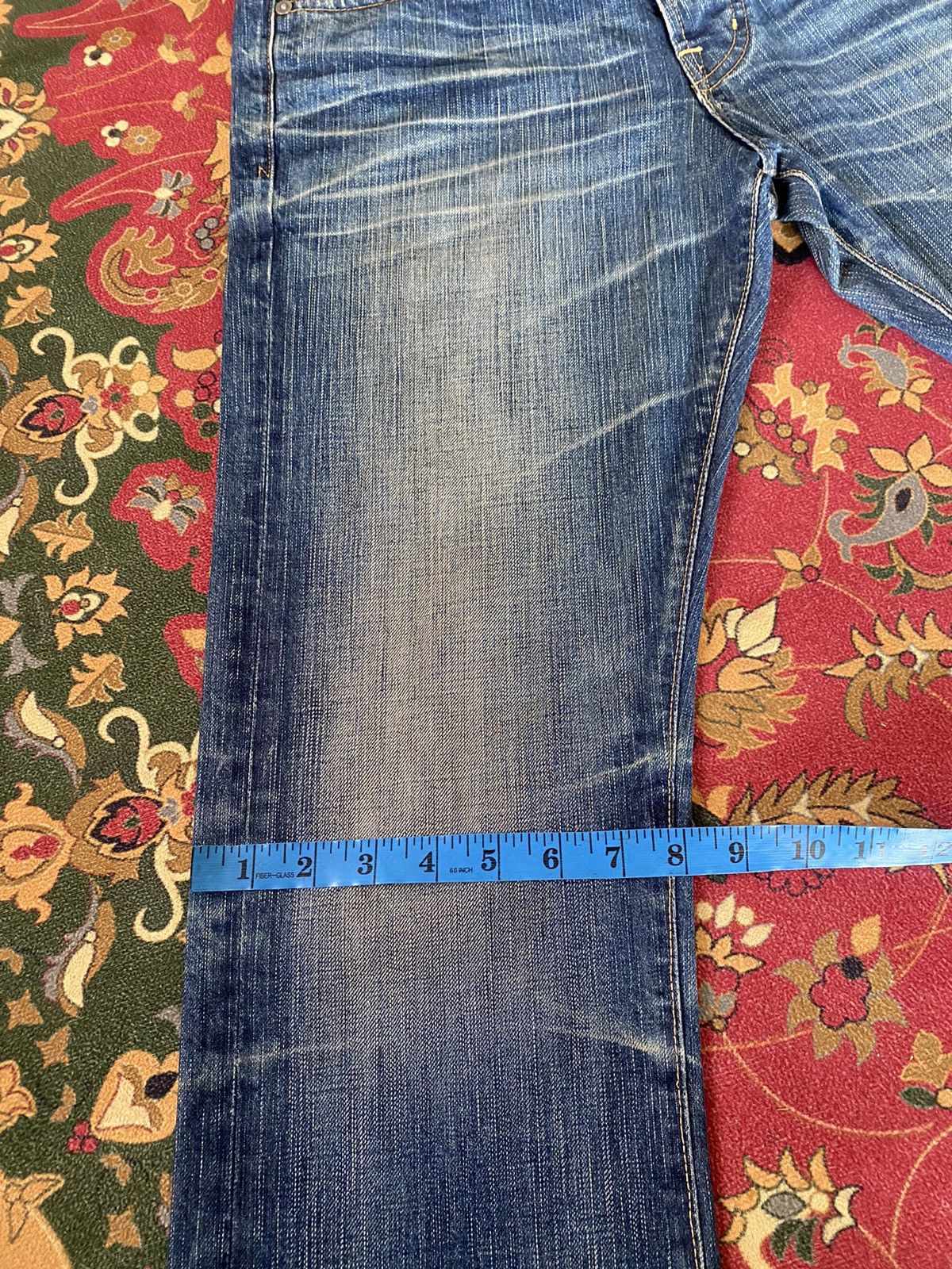 AG Adriano Goldschmied × Vintage 🔥RARE🔥Vintage AG Adriano Goldschmied Blue Faded Jeans Size US 31 - 18 Thumbnail
