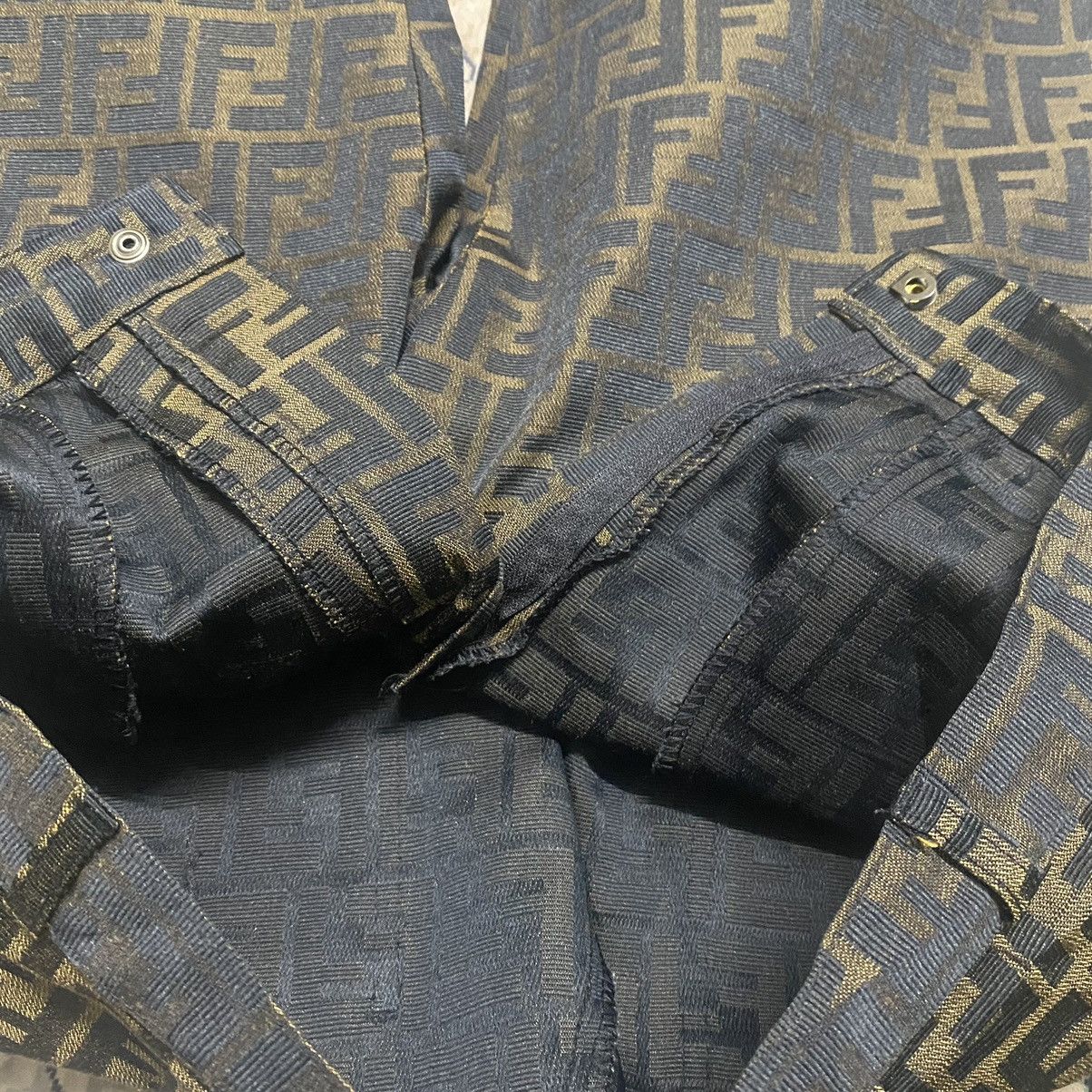 Fendi Vintage Fendi Zucca Monogram Pants Size 26" / US 2 / IT 38 - 18 Thumbnail