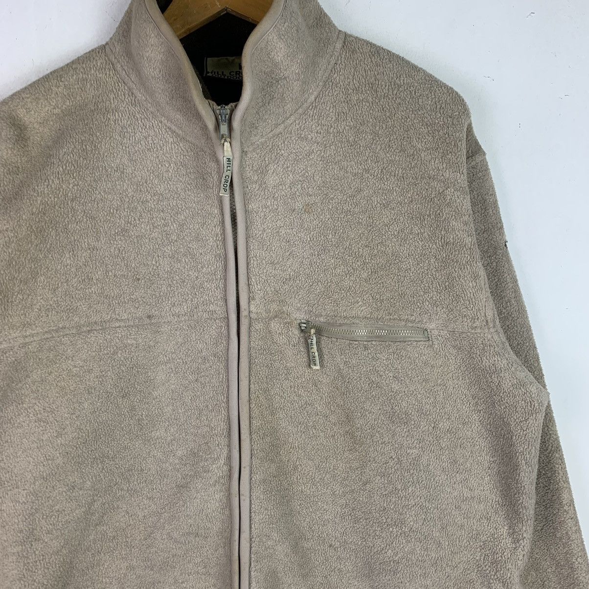 Aran Isles Knitwear × Japanese Brand × Vintage 🌸Rare🌸Hill Crop Full Zipper Fleece Size US XL / EU 56 / 4 - 5 Thumbnail