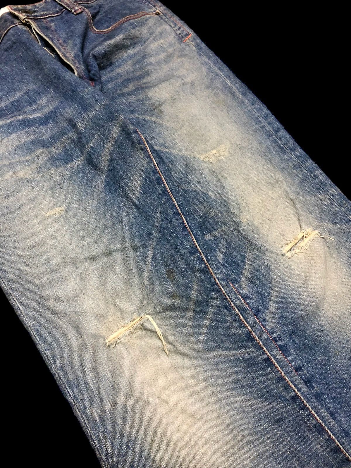 Japanese Brand STRECTHABLE THE FOURTHIRTY BRAND DISTRESSED DENIM Size US 31 - 3 Thumbnail