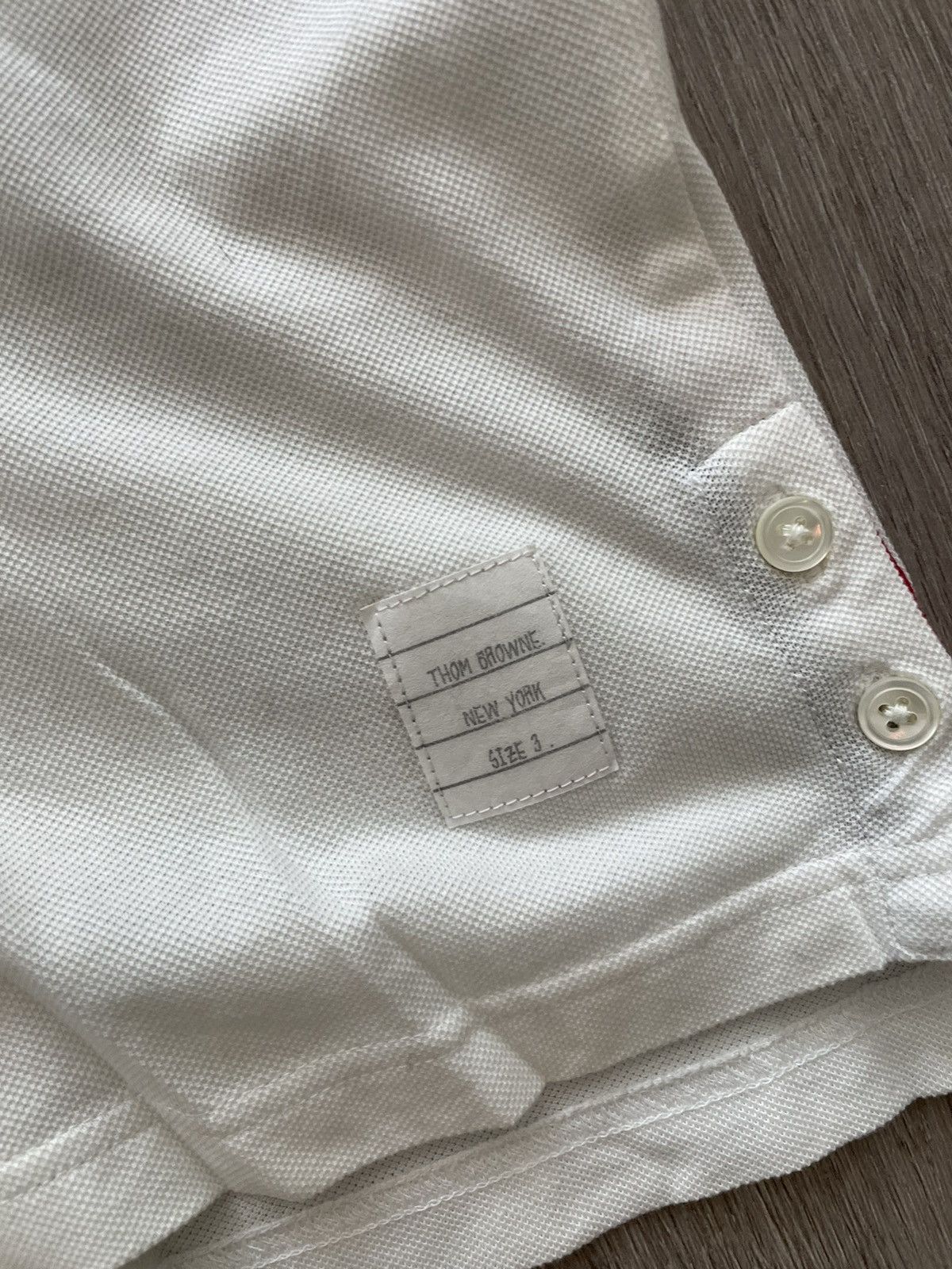 Thom Browne Thom Browne Classic White Polo - Size 3 Size US L / EU 52-54 / 3 - 2 Thumbnail