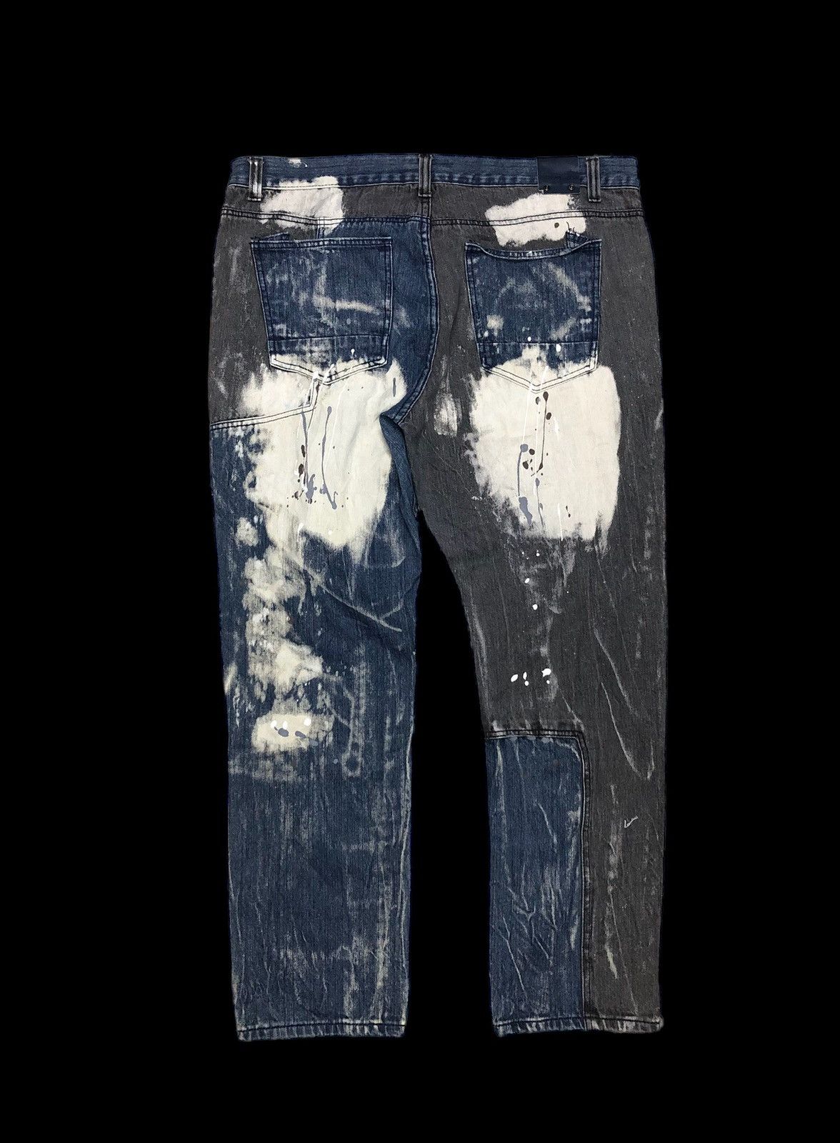 Other RECONTRUCTED SPLATTER DISTRESSED DENIM BY DIAMOND STASH Size US 41 - 2 Thumbnail