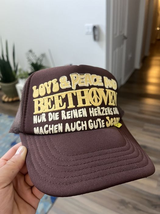 Kapital Kapital love & peace and Beethoven trucker hat | Grailed