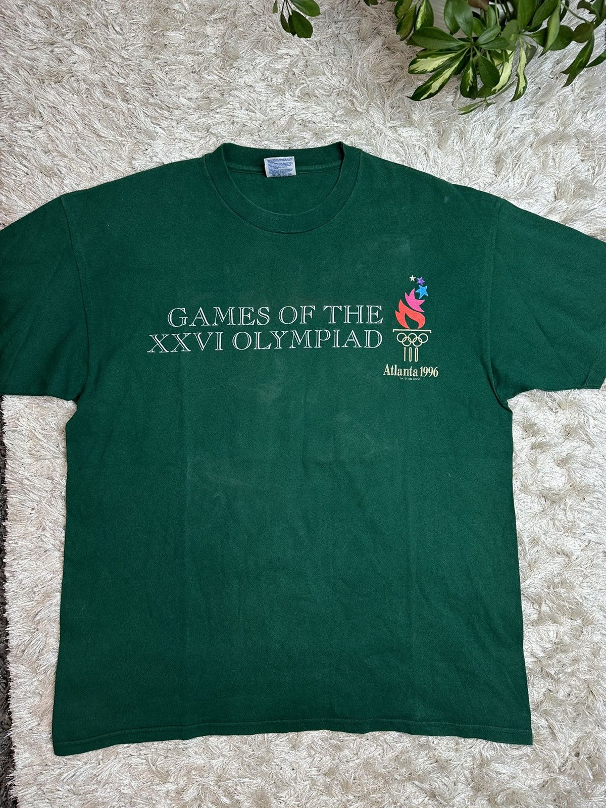 USA Olympics 1992 Hanes Games Olympiad Atlanta 1996 Vintage Made in USA Size US XL / EU 56 / 4 - 6 Thumbnail