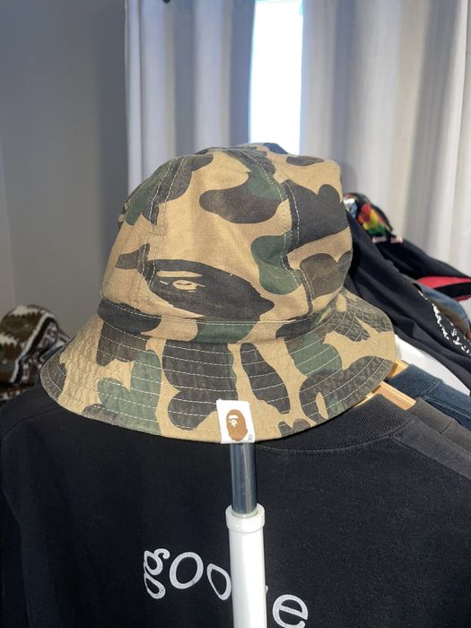 Bape Bape Camo Bucket Hat Grailed
