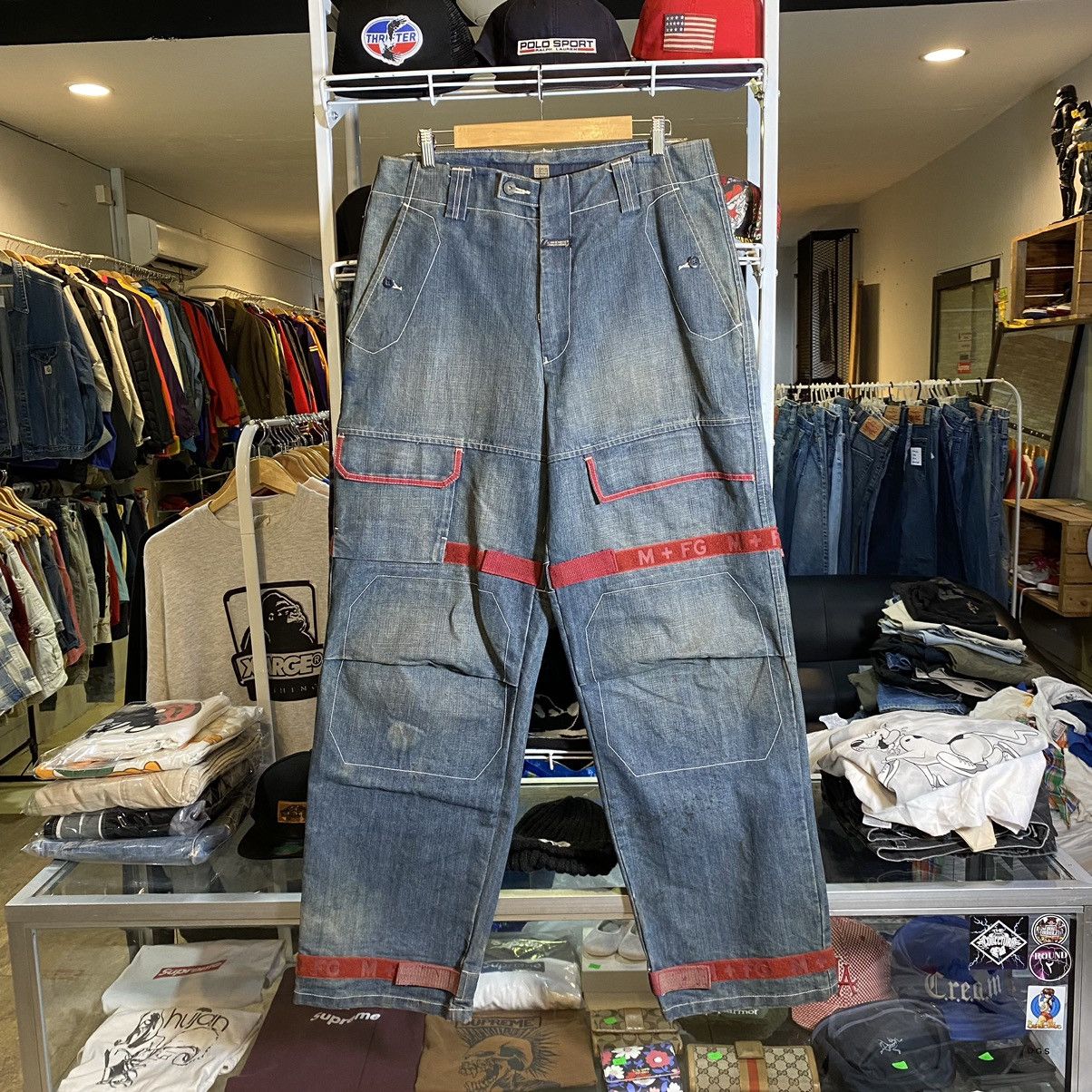 Marithe Francois Girbaud Bondage Denim Pants