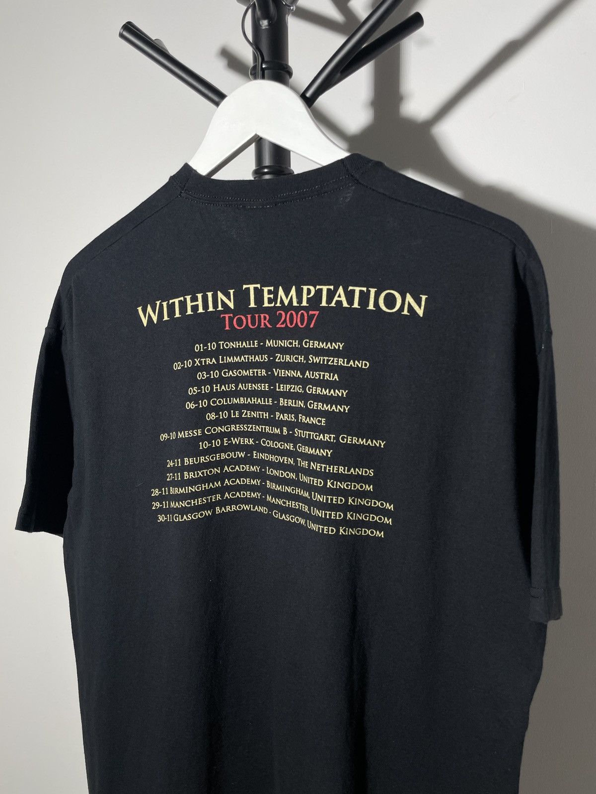 Band Tees × Vintage Vintage Within Temptation 2007 Tour T-shirt Size US L / EU 52-54 / 3 - 8 Thumbnail