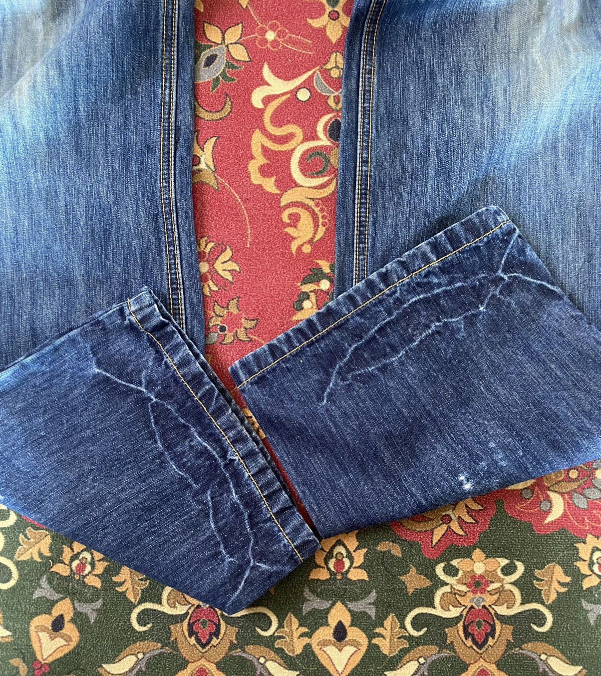 Japanese Brand Vintage GEGRGE Distressed Denim Pant Size US 32 / EU 48 - 5 Thumbnail