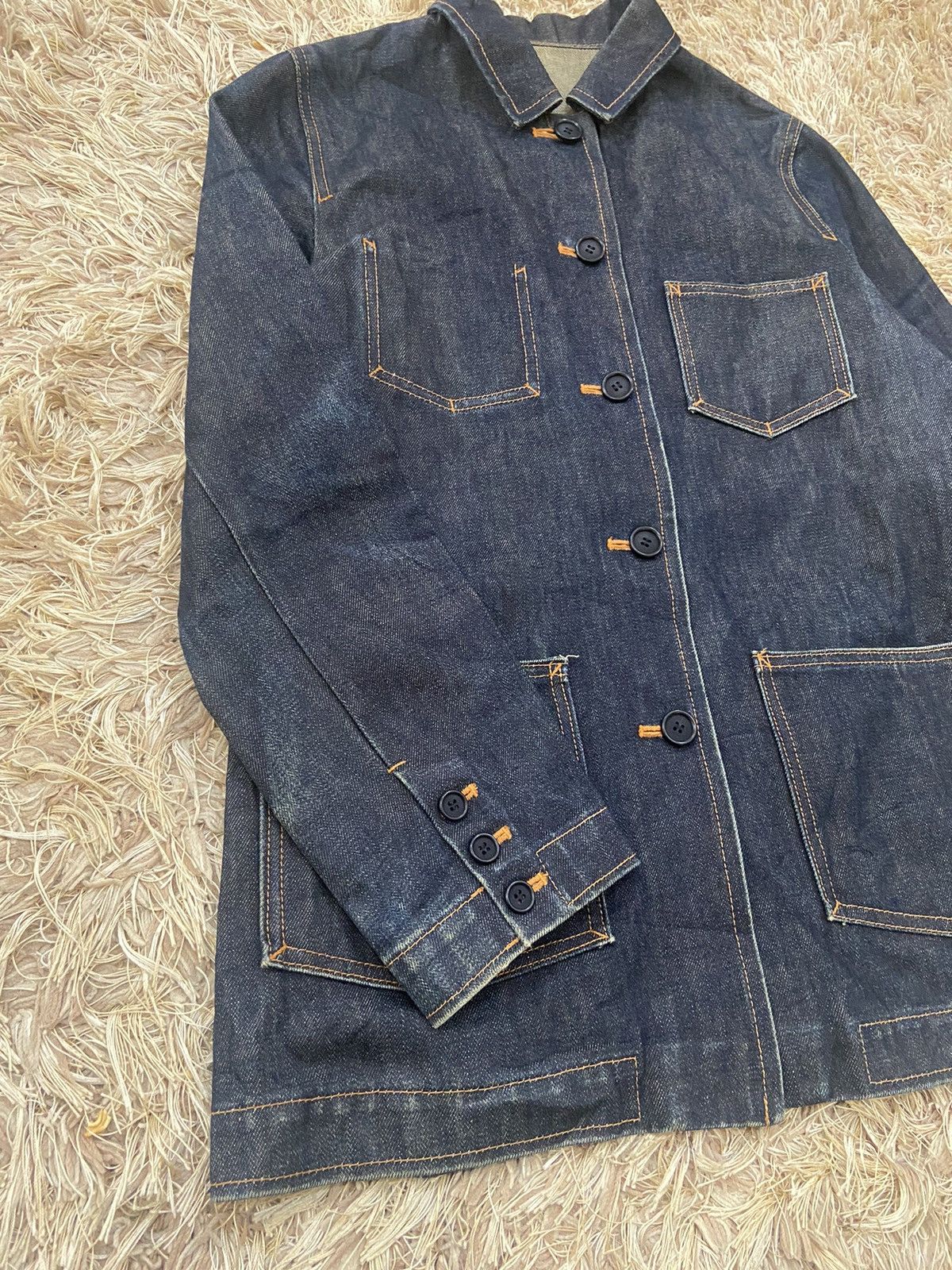 Other Bulle De Savon Japanese Brand Raw Denim Jacket Size M / US 6-8 / IT 42-44 - 5 Thumbnail