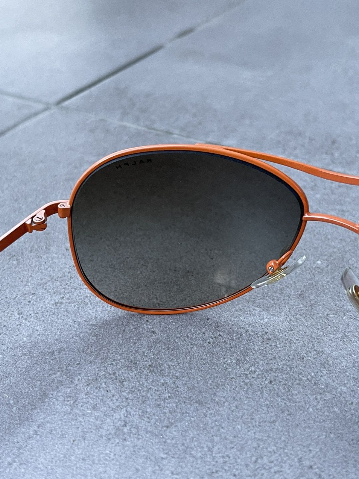 Ralph Lauren Ralph Lauren RA4043 240/13 Orange Aviator Sunglasses Size ONE SIZE - 9 Thumbnail