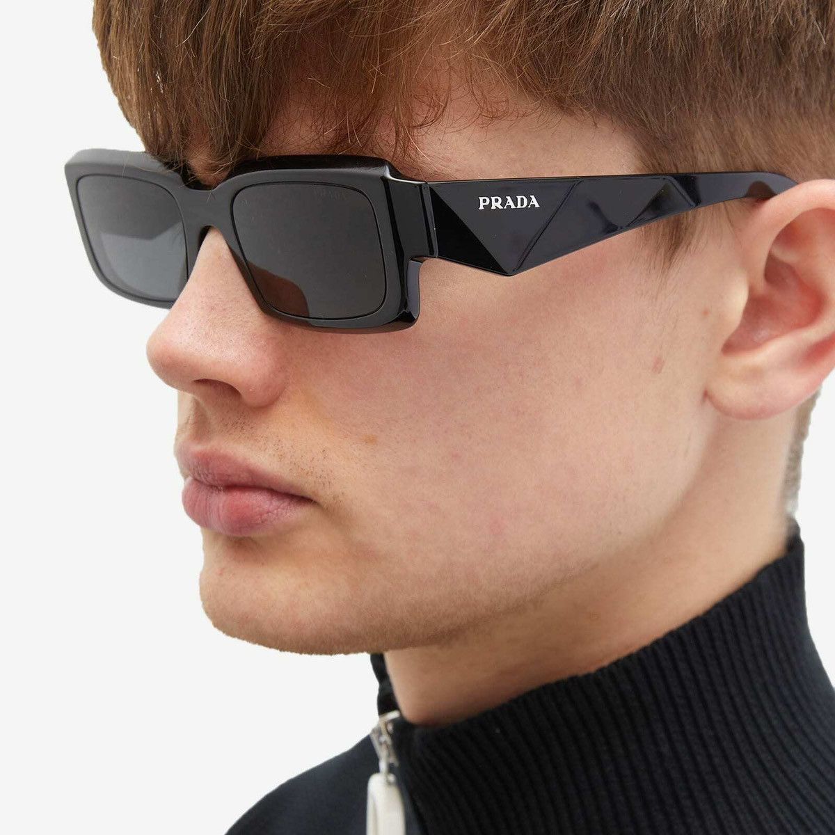 Prada × Vintage NEW Prada Sunglasses Rectangular Pete Davidson Kardashian Size ONE SIZE - 1 Thumbnail