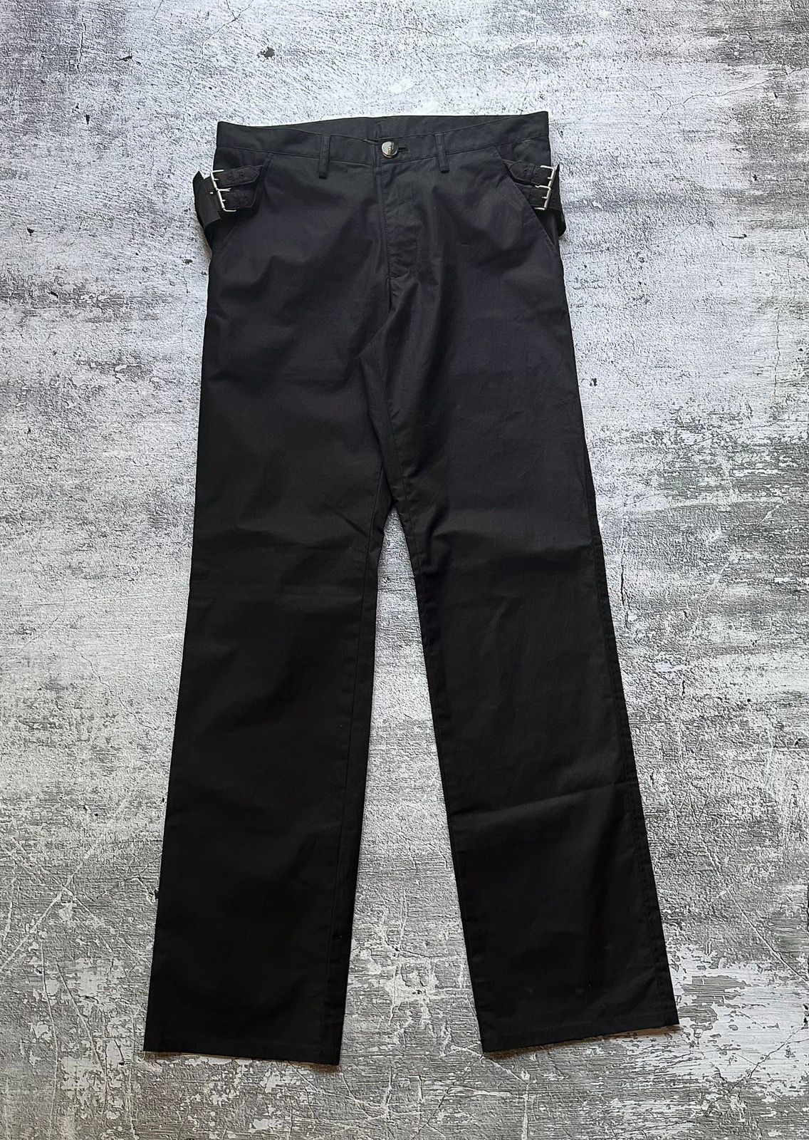 Pre-owned Jean Paul Gaultier Homme Utility Bag Pants In Black