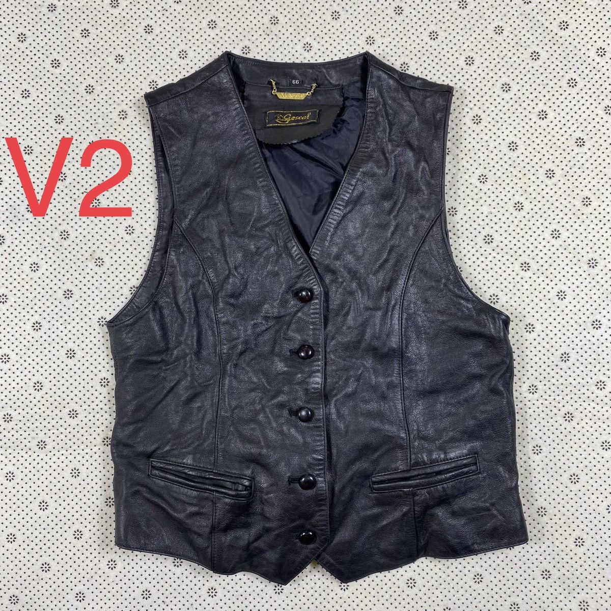 Genuine Leather Vintage Ladies Genuine Leather Vest By Velwood Size S / US 4 / IT 40 - 1 Thumbnail