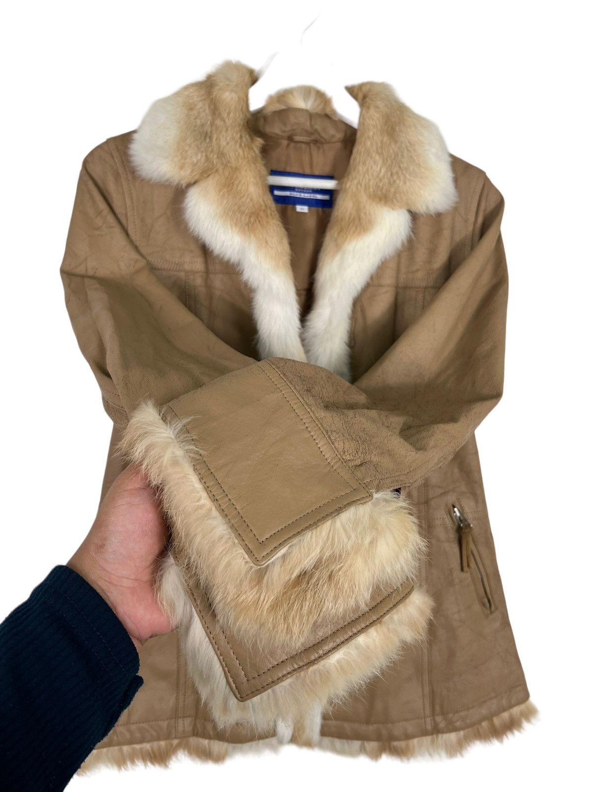 Burberry 🔥 BURBERRY LONDON BLUE LABEL REAL FUR TRIM Size M / US 6-8 / IT 42-44 - 10 Thumbnail