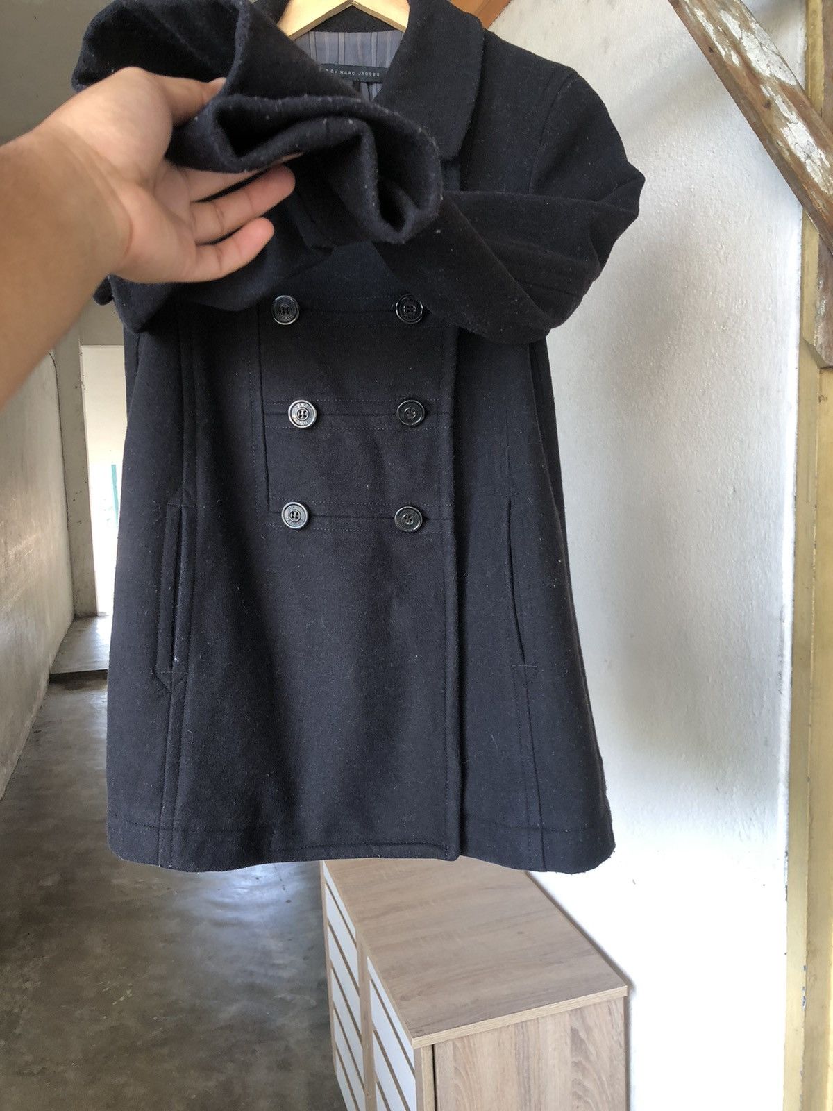 Marc Jacobs Marc by Marc Jacobs Double Breasted Wool Peacoat Size US M / EU 48-50 / 2 - 10 Thumbnail