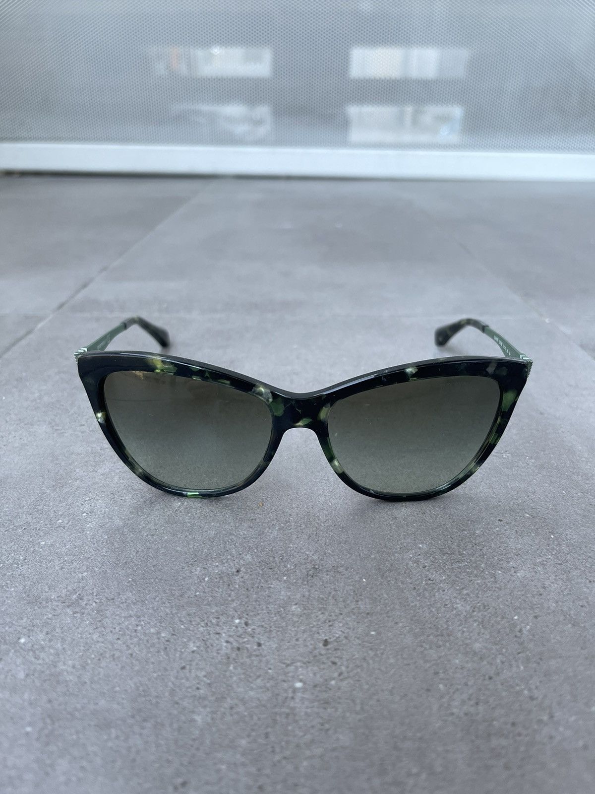 Emporio Armani Emporio Armani EA4030 5227/8E Marble Green Sunglasses Size ONE SIZE - 3 Thumbnail