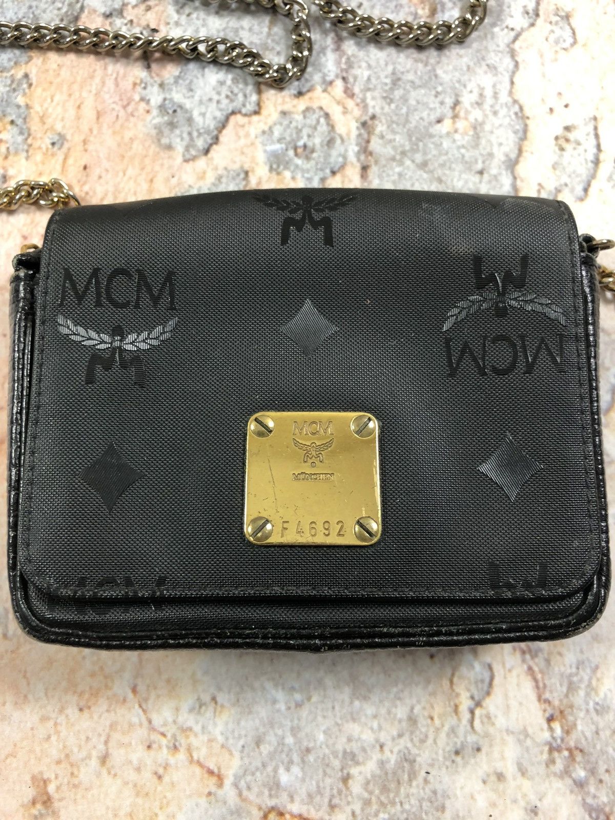 MCM × Vintage MCM chain mini bag Size ONE SIZE - 3 Thumbnail