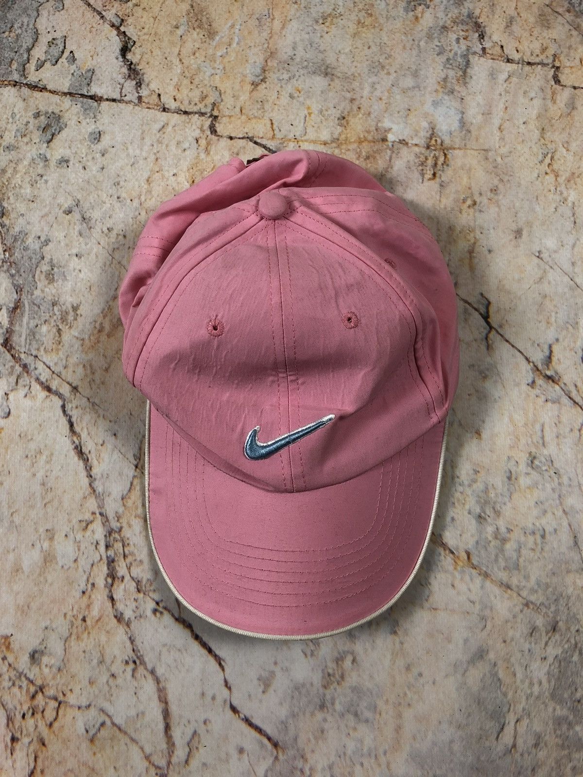 Nike × Vintage Nike vintage pink cap big logo Size ONE SIZE - 3 Thumbnail