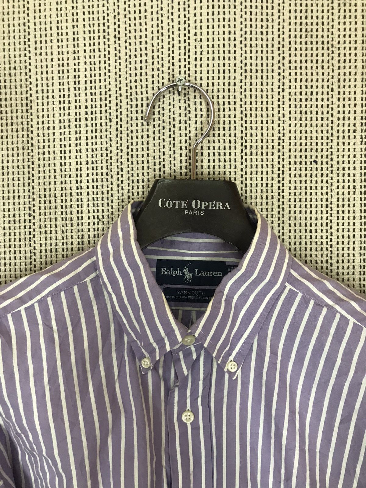 Polo Ralph Lauren × Ralph Lauren × Vintage ‼️VINTAGE RALPH LAUREN SMALL PONY STRIPE SHIRT‼️ Size US XL / EU 56 / 4 - 4 Thumbnail
