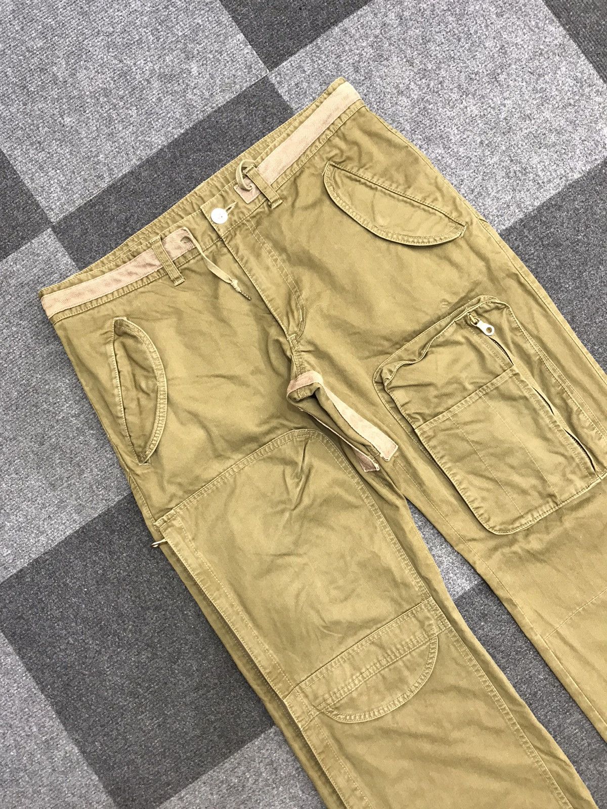 Japanese Brand AAOW Japan Very Rare Archival Multipockets Zipper Pant Size US 32 / EU 48 - 3 Thumbnail