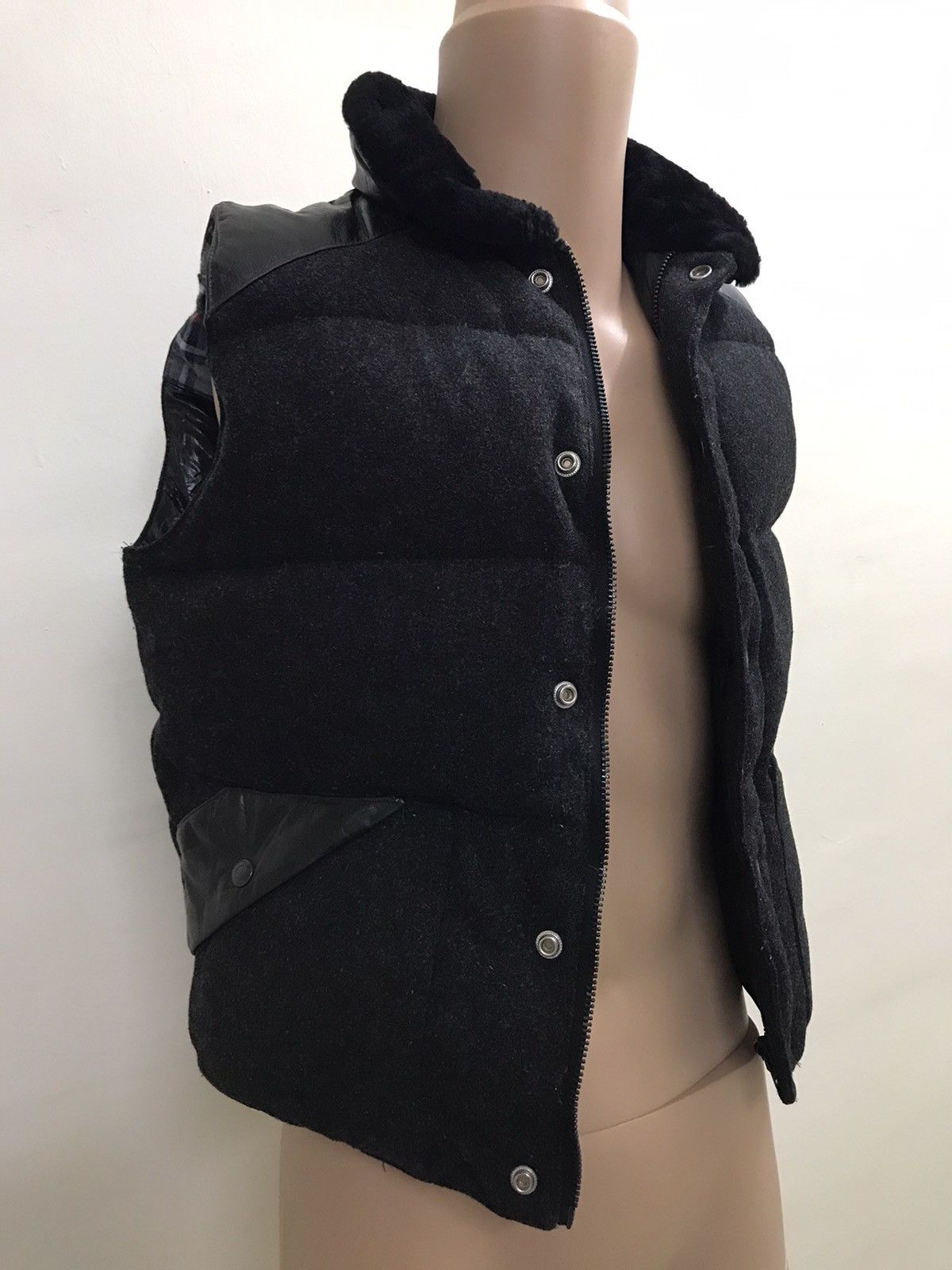 Penfield Penfield Wool Vest Leather Made In USA Size US S / EU 44-46 / 1 - 3 Thumbnail