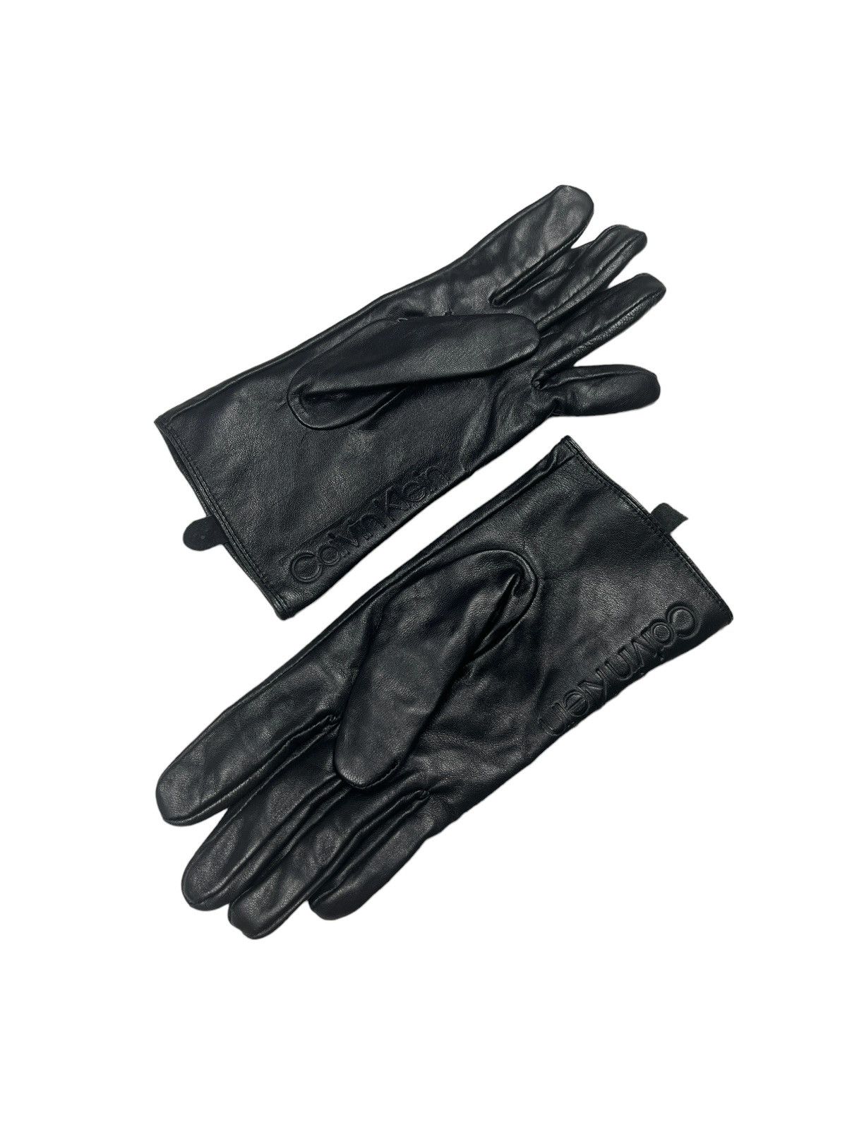 Calvin Klein Calvin Klein Leather Gloves Size ONE SIZE - 2 Thumbnail