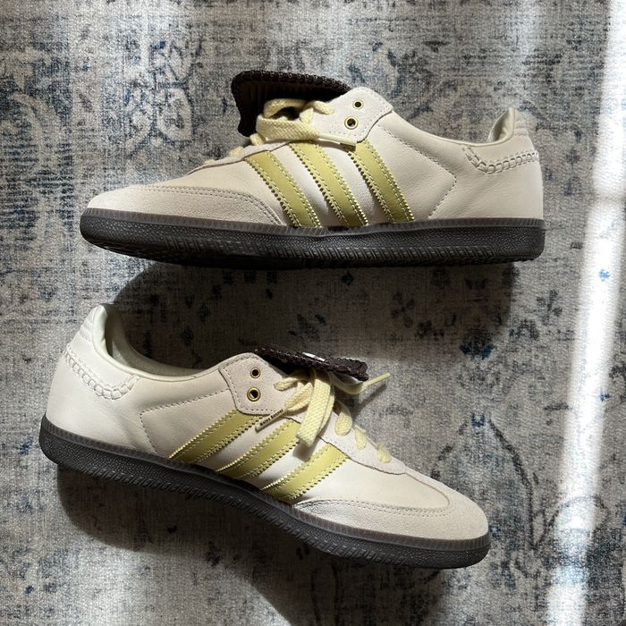 Adidas Wales Bonner x Samba Ecru Tint Yellow US 9 | Grailed