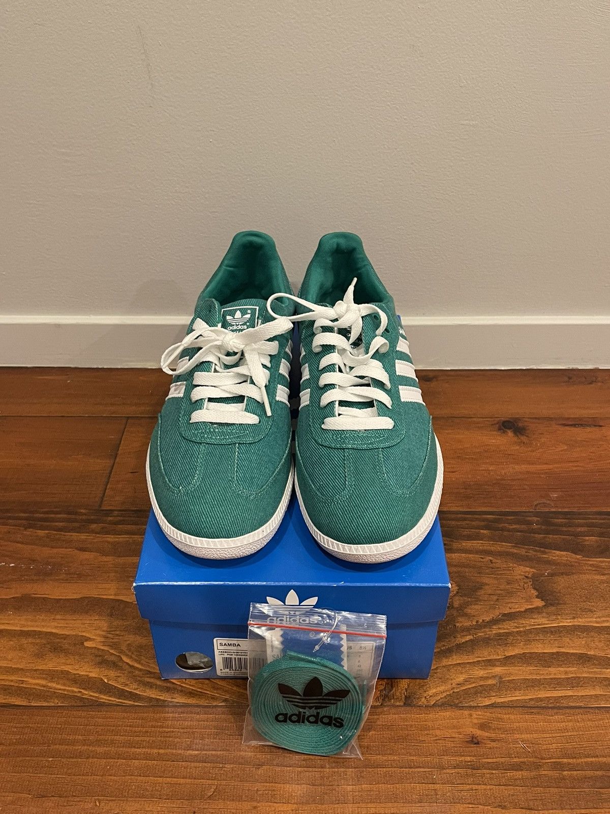 Adidas Samba Canvas Mint Green/White
