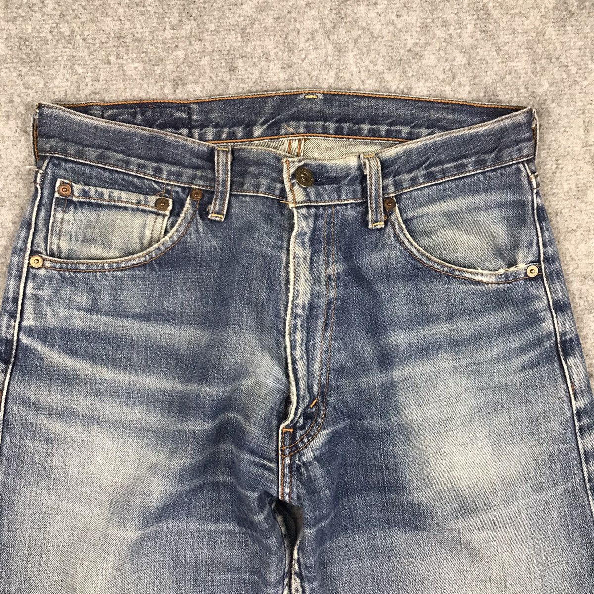Levi's LEVIS 503 JAPANESE BAGGY BLUE FADED DENIM PANTS Size US 31 - 3 Thumbnail