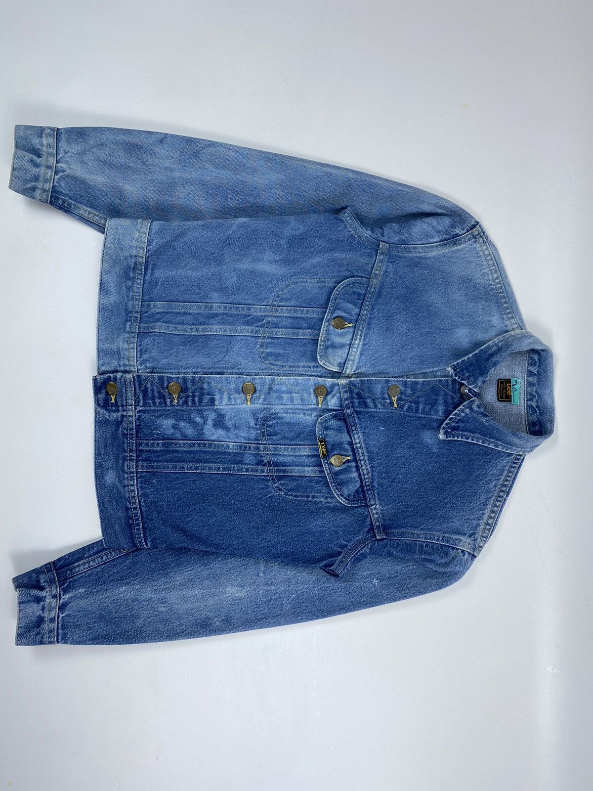 Lee 🔥LASTDROP🔥 90s Made In USA Lee Denim Jeans Trucker Jacket Size M / US 6-8 / IT 42-44 - 12 Thumbnail
