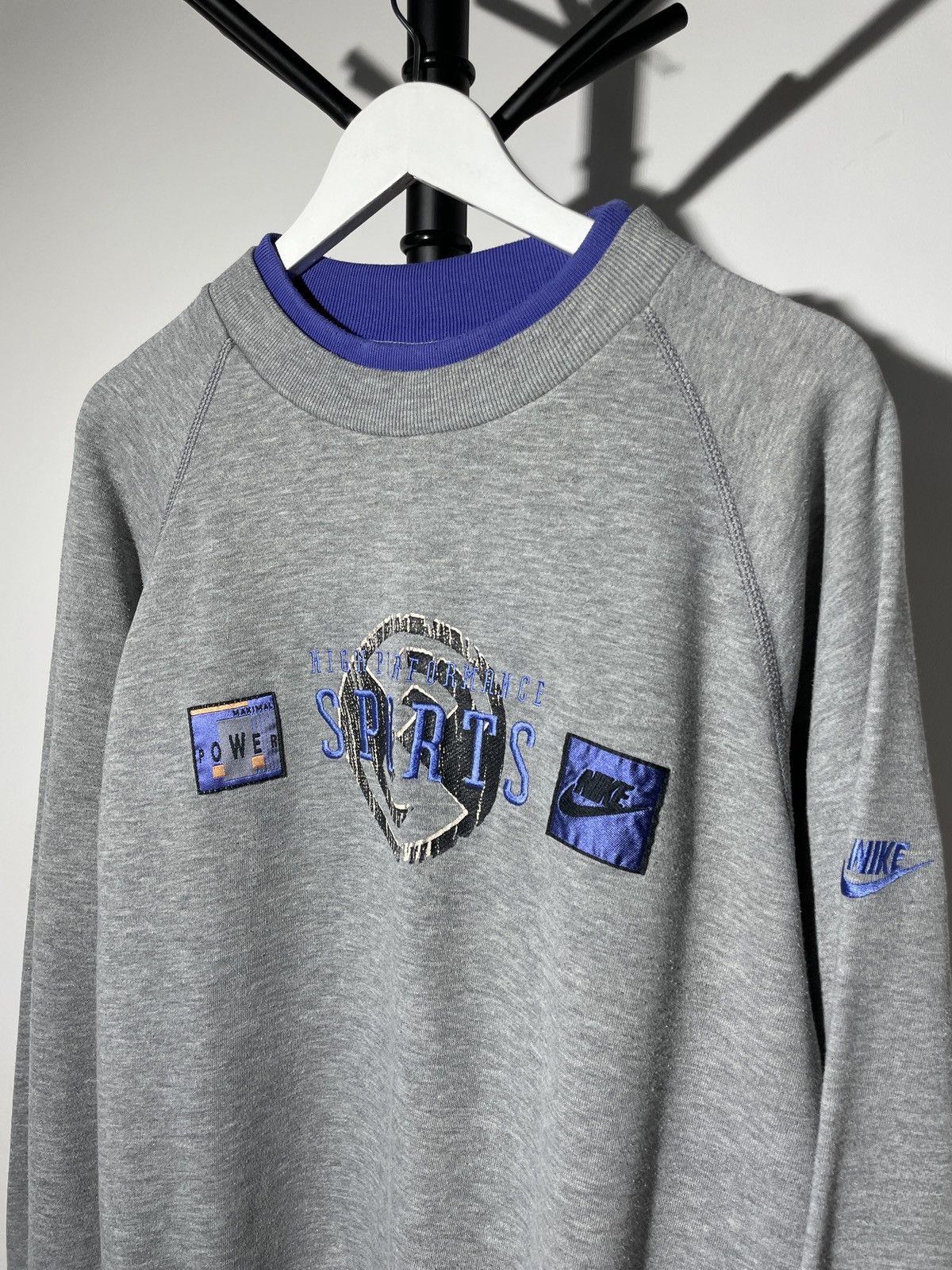 Nike × Vintage VTG 90s Nike High Performance Sports Y2K RARE Sweatshirt Size US M / EU 48-50 / 2 - 2 Thumbnail