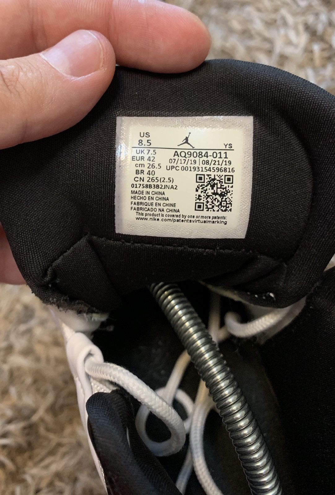Jordan Brand Jordan Max Aura 41 Nike high top sneakers 1 8.5 US Size US 8.5 / EU 41-42 - 8 Thumbnail
