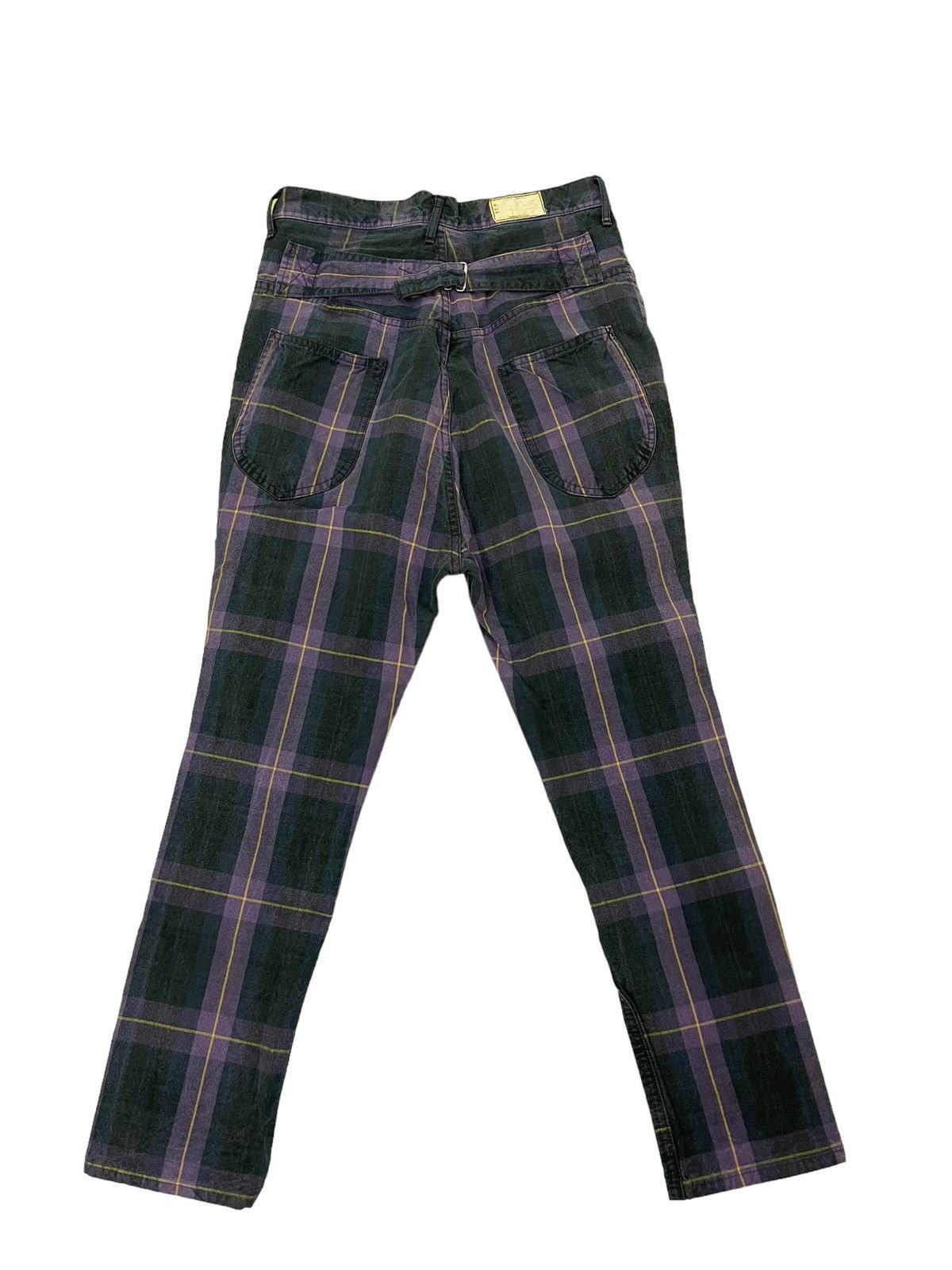 Japanese Brand Drop Croth Kapital Check Pant Slim 5🟦8 Size US 28 / EU 44 - 1 Thumbnail