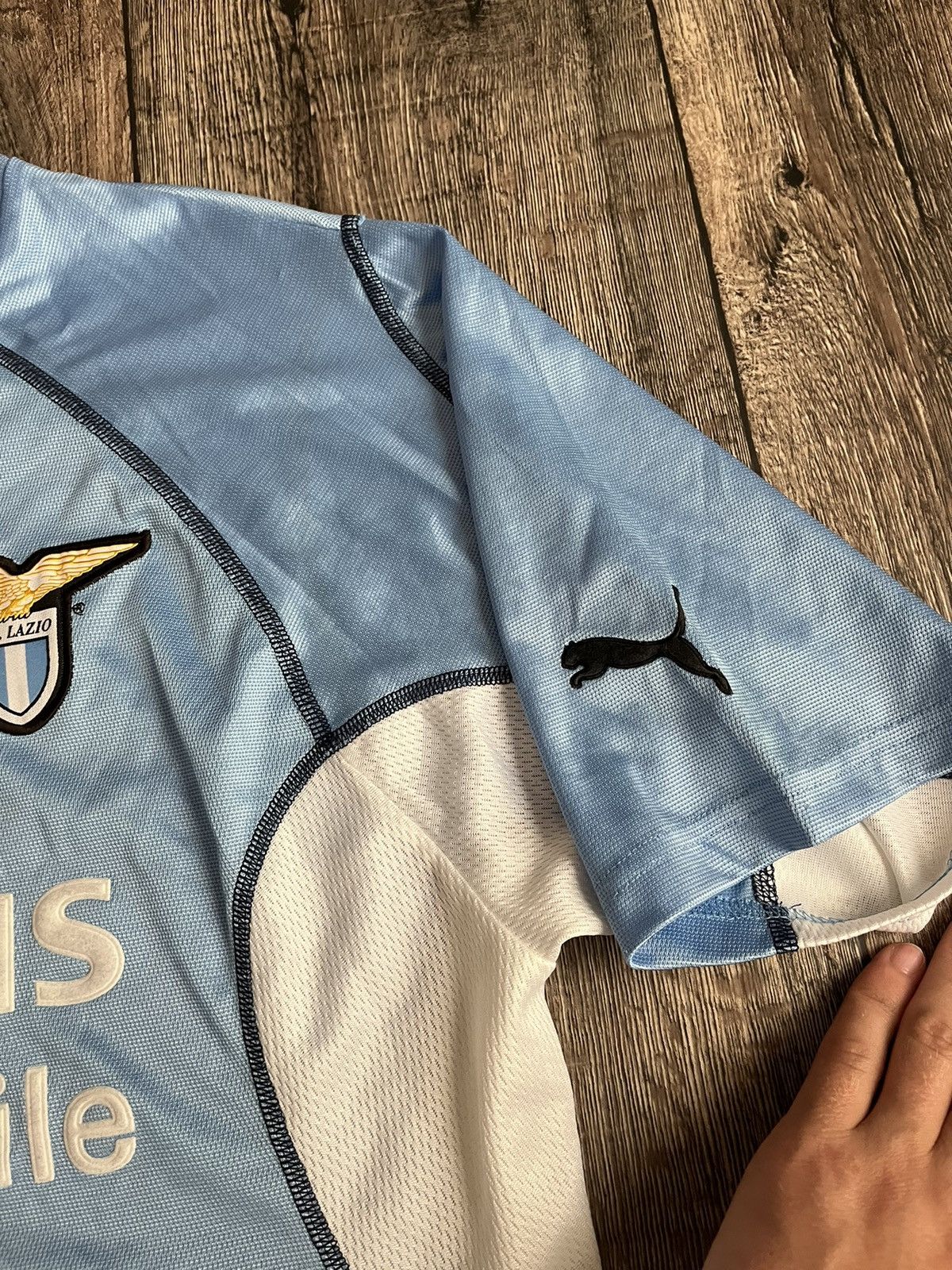 Puma VINTAGE PUMA LAZIO 2001-2002 HOME FOOTBALL JERSEY ITALY Size US M / EU 48-50 / 2 - 6 Thumbnail