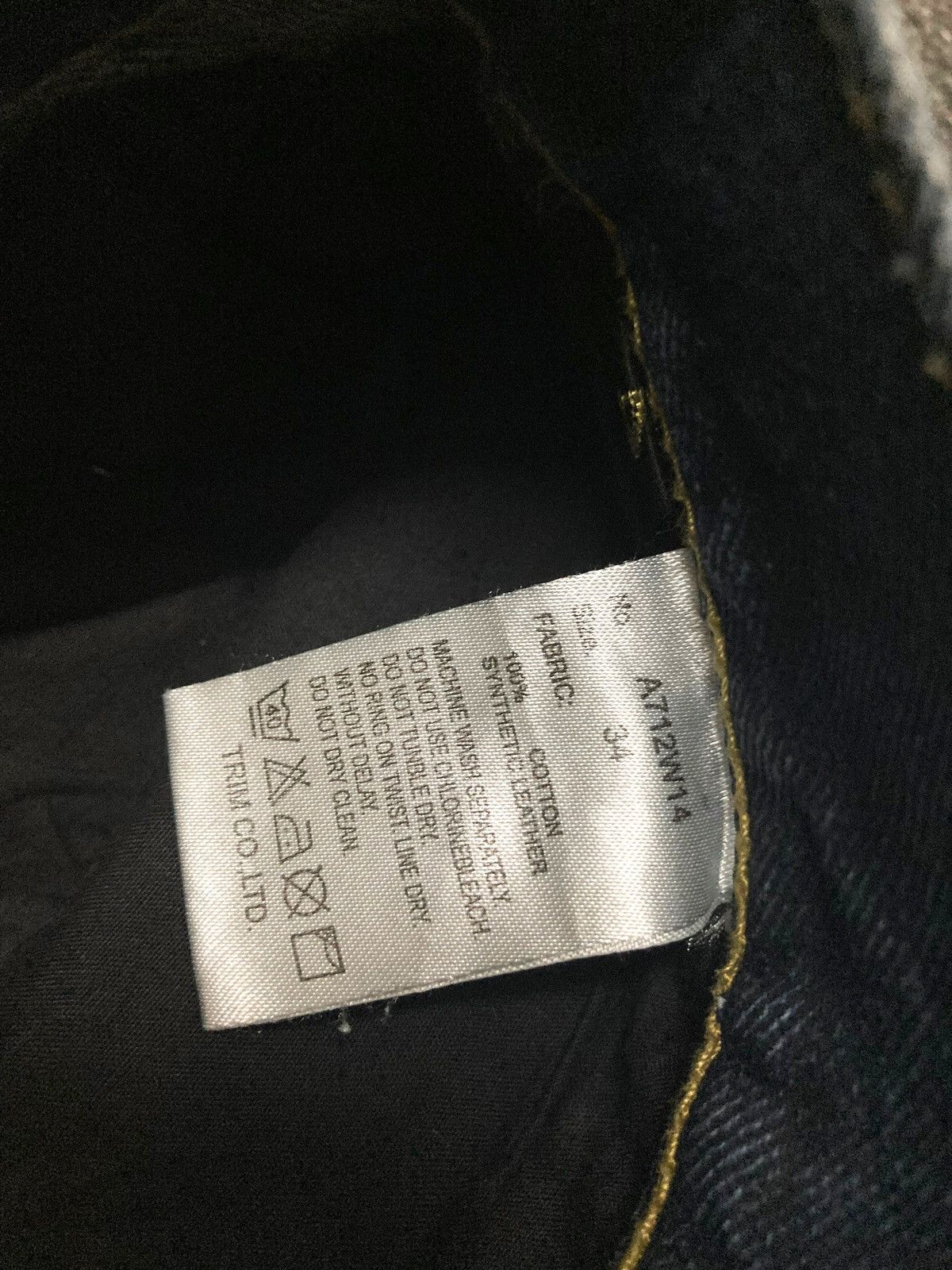 Japanese Brand Vintage 90s Punk Apestein Gold Line Jeans Size US 34 / EU 50 - 13 Thumbnail