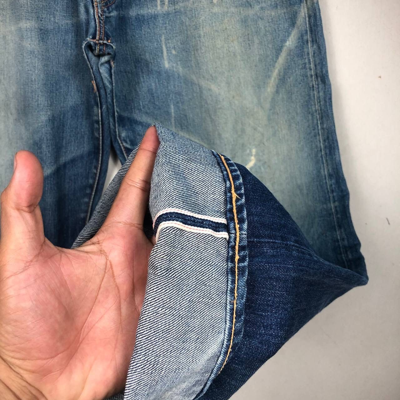 Evisu Distressed Evisu Selvedge Trash Jeans Destroyed Denim Size US 35 - 8 Thumbnail