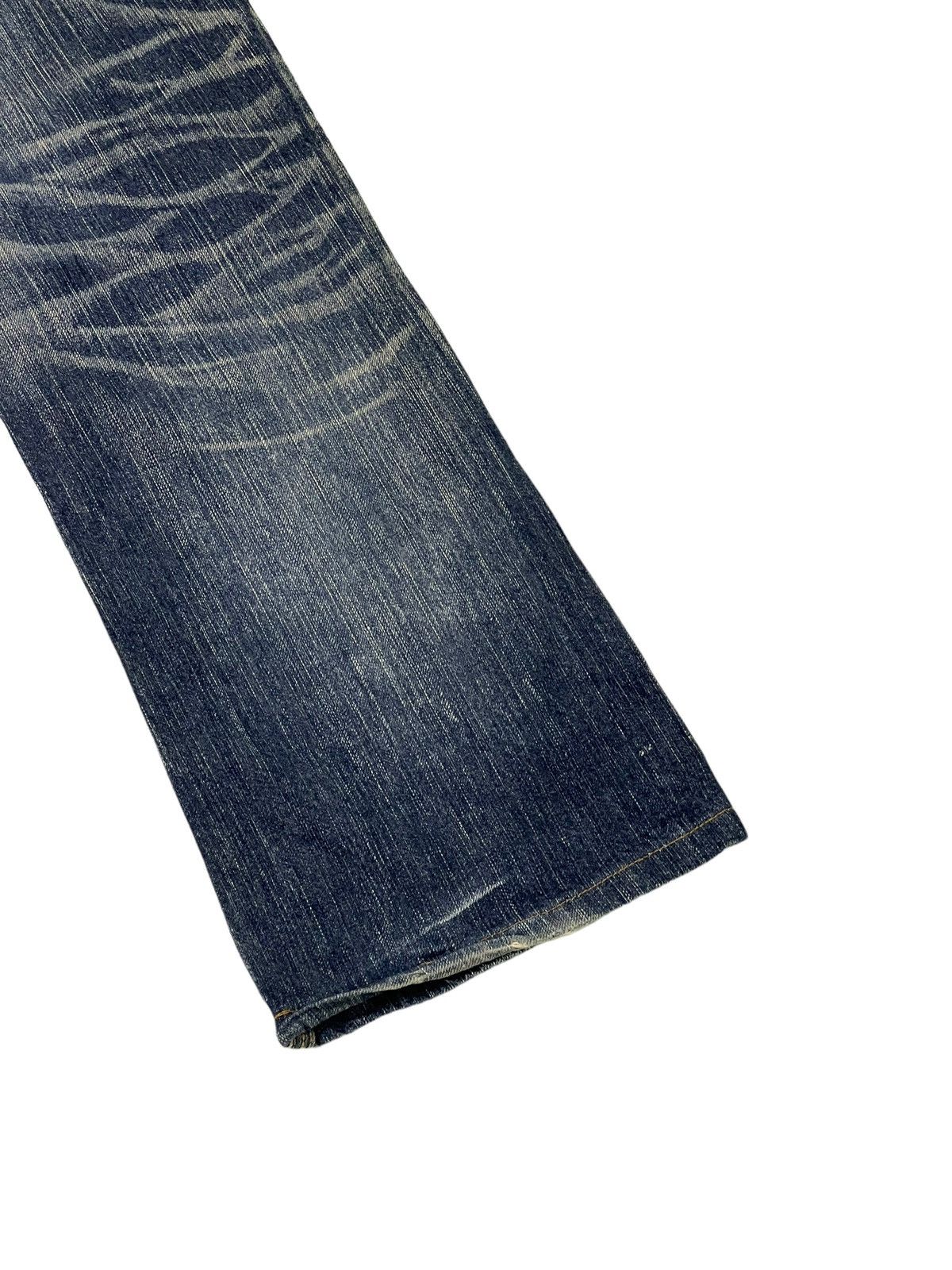 Edwin Flare Jeans Edwin Japan Distress Faded Boot Cut 6🟦0 Size US 28 / EU 44 - 14 Thumbnail
