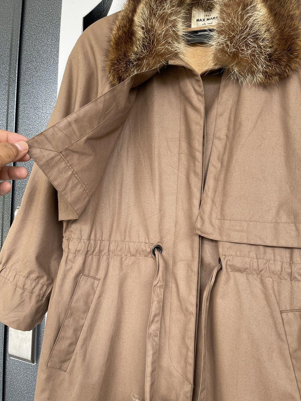 Japanese Brand × Max Mara VINTAGE MAX MARA FAUX FUR COLLAR OVER JACKET Size L / US 10 / IT 46 - 7 Thumbnail