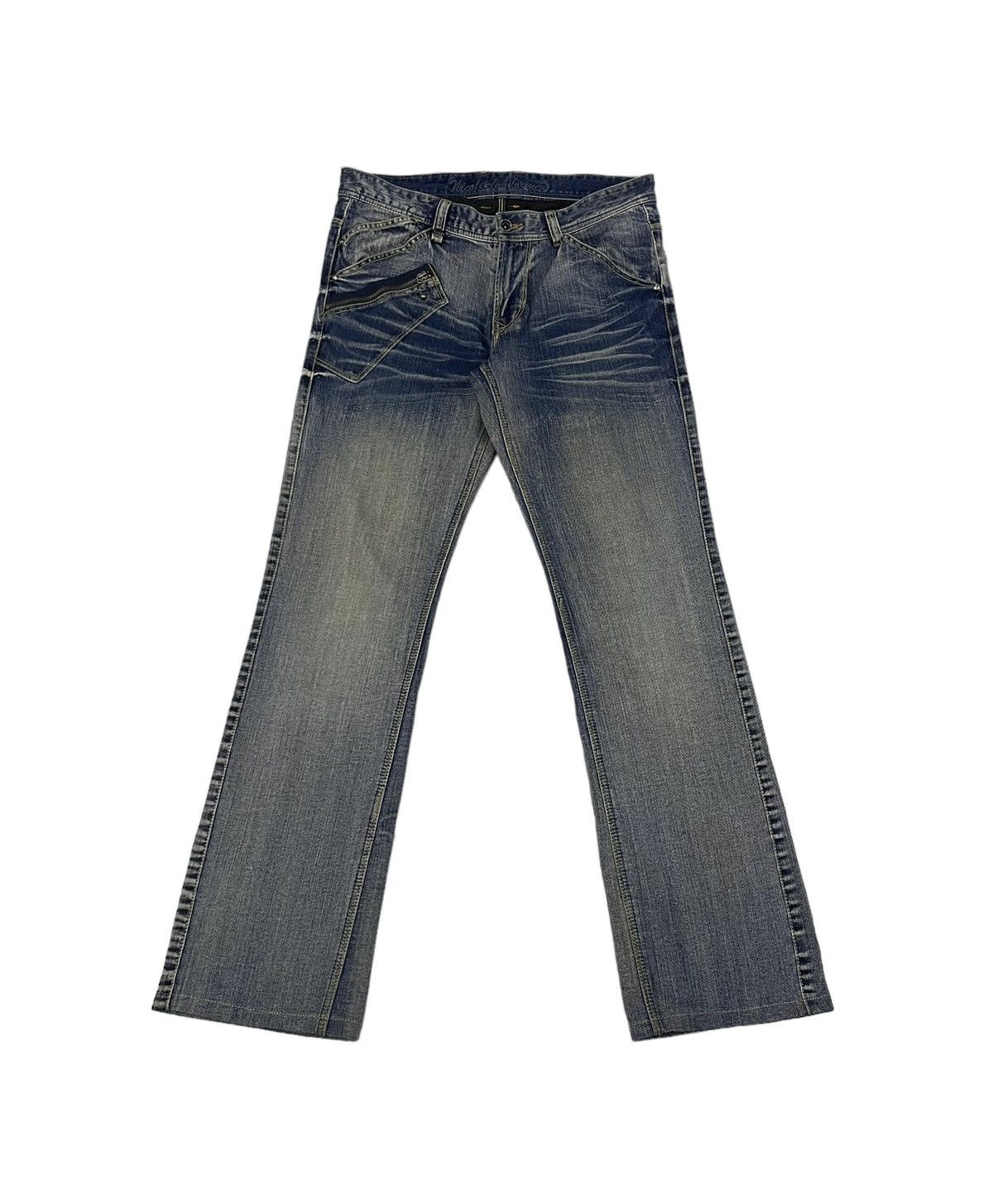 Japanese Brand Vintage NicoleClubForMen Japan Flare Jeans Size US 33 - 3 Thumbnail