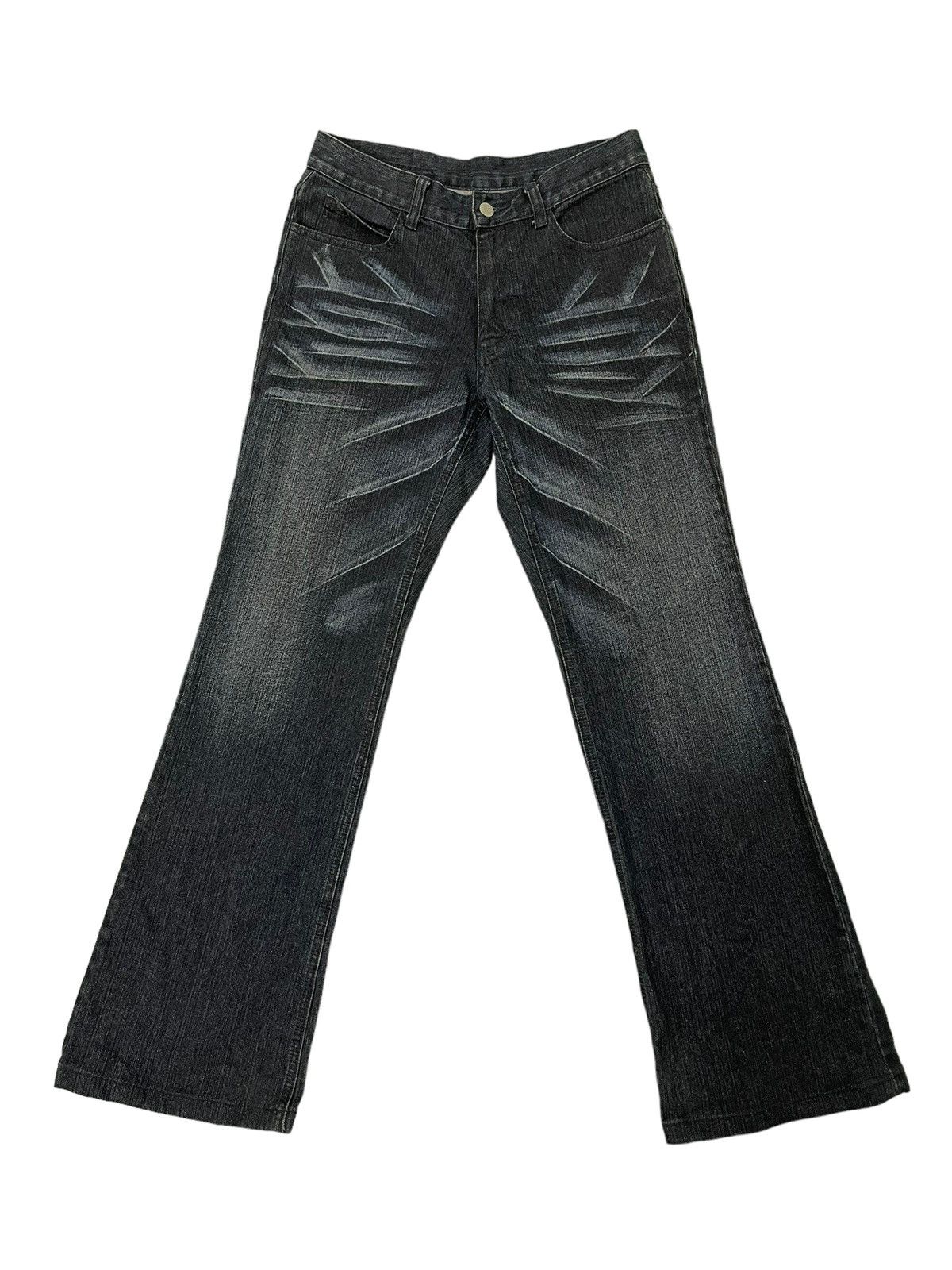 Japanese Brand Flare Jeans A.S.M Clawmark Stretch Boot Cut 5🟦8 Size US 29 - 2 Thumbnail