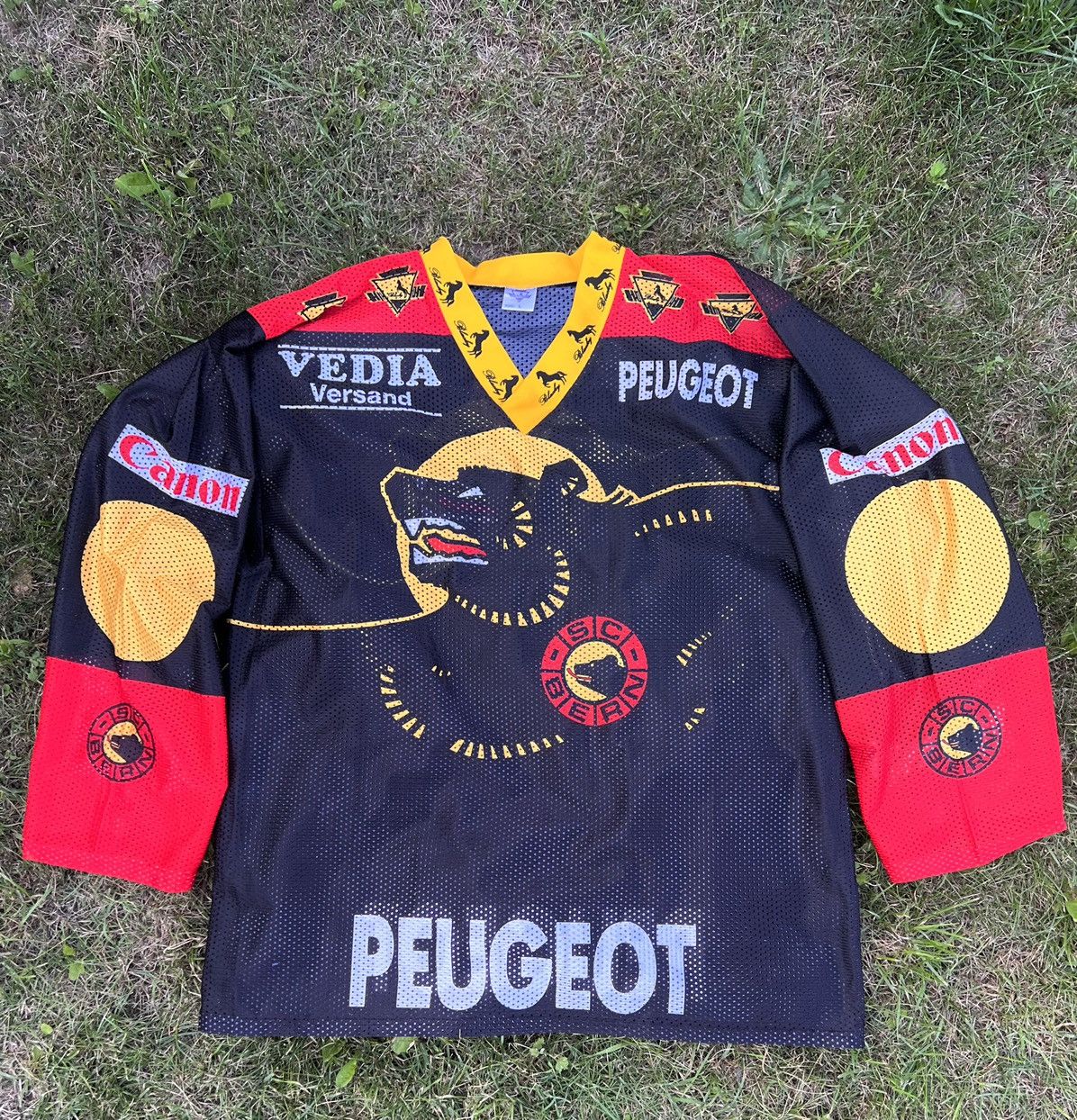 Canon Vintage Sc-Bern Switzerland Hockey Jersey Size US L / EU 52-54 / 3 - 2 Thumbnail