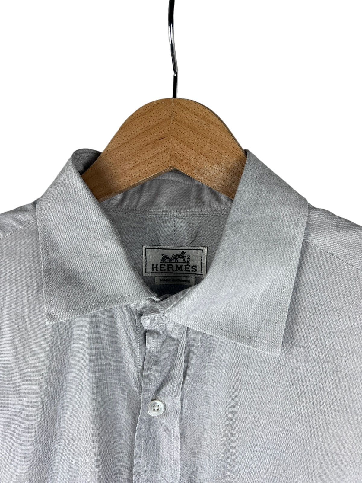 Hermes Vintage Hermes Button Up Shirt Size US L / EU 52-54 / 3 - 6 Thumbnail