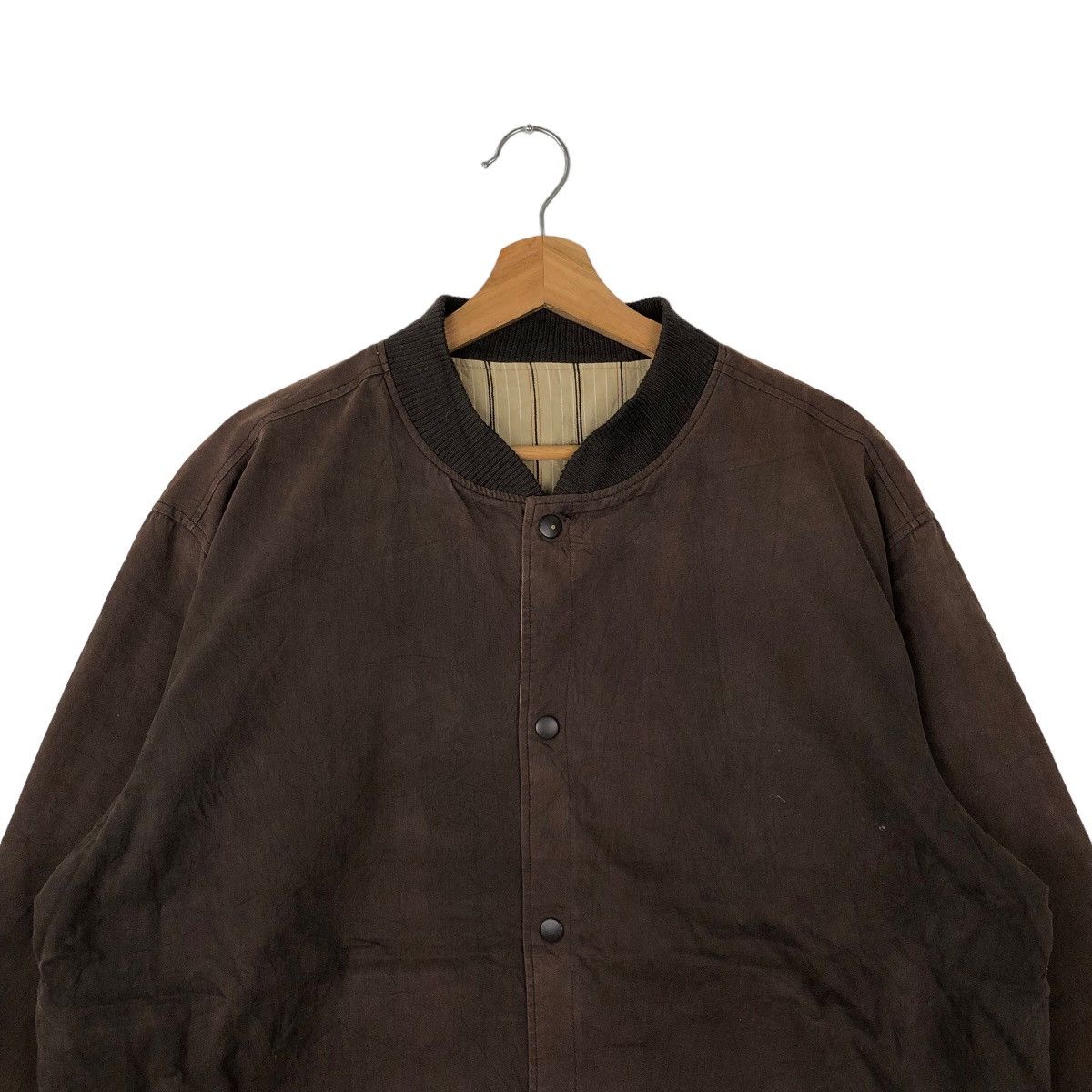 Japanese Brand VINTAGE REVERSIBLE HIKORY CHORE JACKET ISSEY MIYAKE JAPAN Size US L / EU 52-54 / 3 - 2 Thumbnail