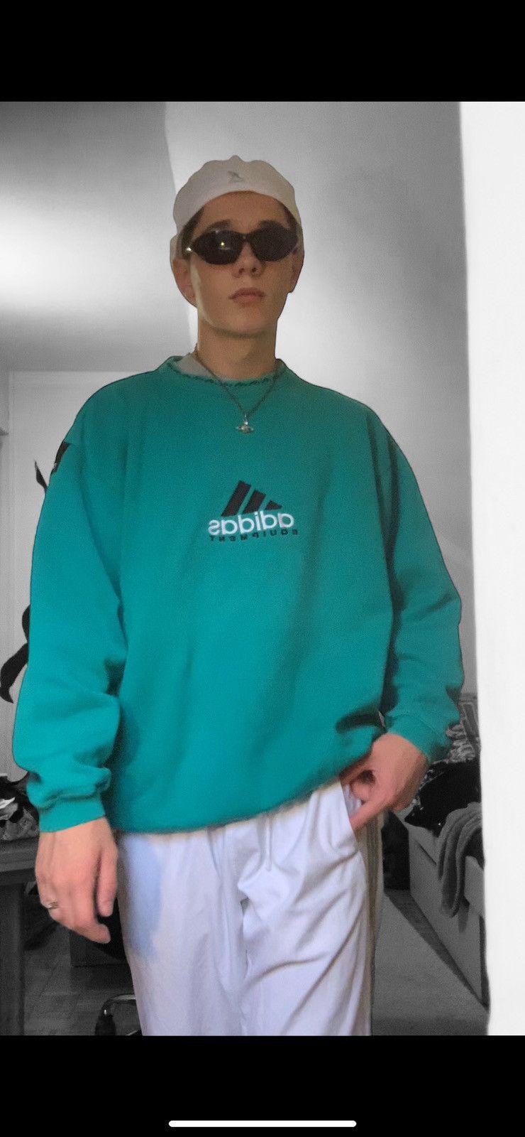 Adidas Adidas Equipment vintage sweatshirt Size US L / EU 52-54 / 3 - 10 Thumbnail