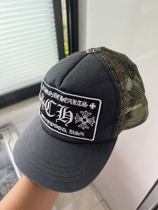Chrome Hearts Chrome Hearts CH Hollywood USA Black/Camo Trucker Hat
