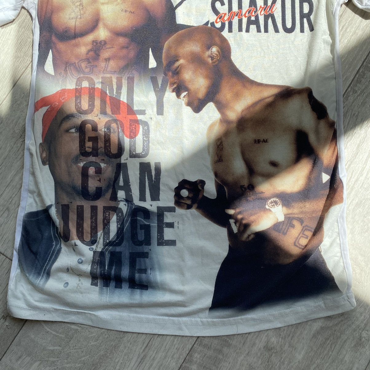 Band Tees × Rap Tees × Vintage 2PAC SHAKUR RAPPER Y2K STYLE T SHIRT Size US S / EU 44-46 / 1 - 2 Thumbnail