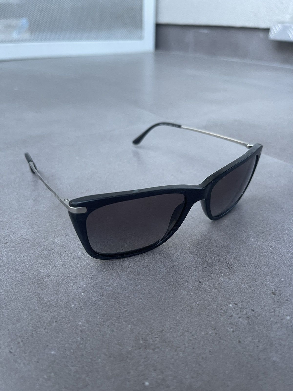 Emporio Armani Giorgio Armani AR8019 5001/11 Black Silver Sunglasses Size ONE SIZE - 4 Thumbnail